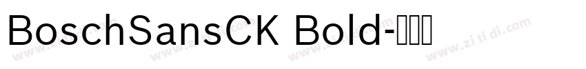 BoschSansCK Bold字体转换 BoschSansCK Bold字体转换